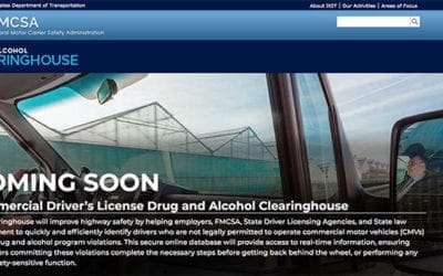 FMCSA Offers Resource for Upcoming CDL Drug and Alcohol Clearinghouse