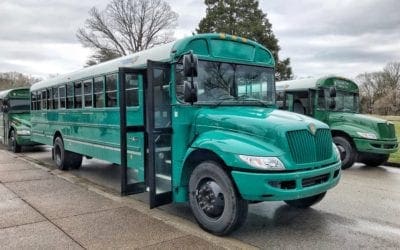 Spot Our Stuff – Teal IC Bus Powered by Propane at Mammoth Cave National Park