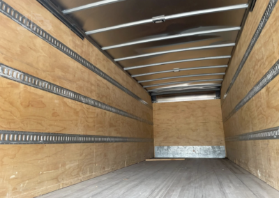 Interior of Box - 2020 International MV 26-foot box truck available now for $38,500.